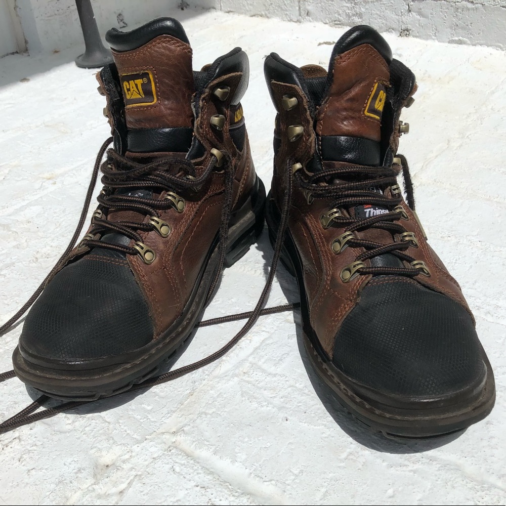 Caterpillar steel toe work boot